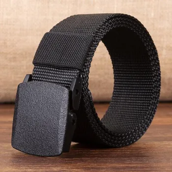 Tactical Military Canvas Belt Men Outdoor Army Practical Waistband with Plastic Buckle Military Training Equipment 
Tactical Military Canvas Belt Men Outdoor Army Practical Waistband with Plastic Buckle Military Training Equipment