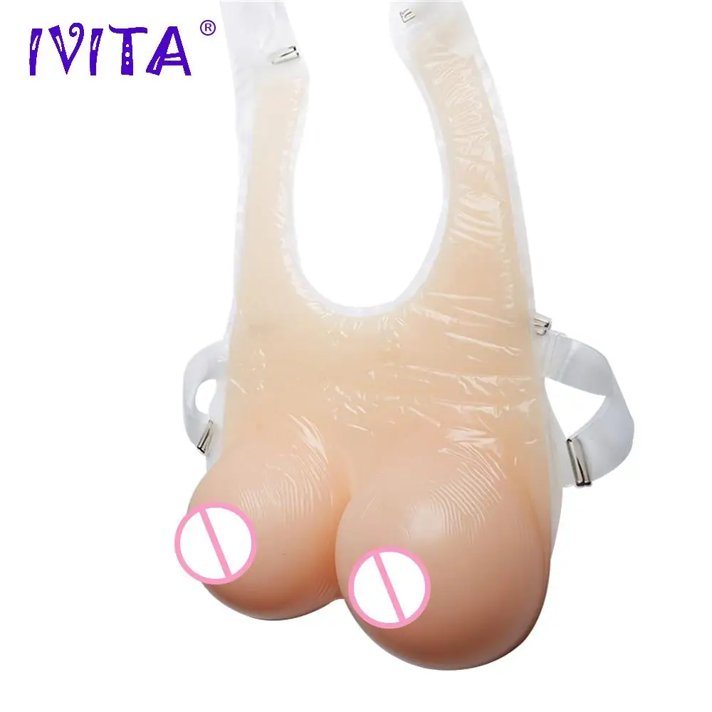 IVITA 1200g/ Pair Beige Fake Boobs Realistic Silicone Breast Forms For Crossdressers With Straps Transvestite Drag Queen Ladyboy
IVITA 1200g/ Pair Beige Fake Boobs Realistic Silicone Breast Forms For Crossdressers With Straps Transvestite Drag Queen Ladyboy