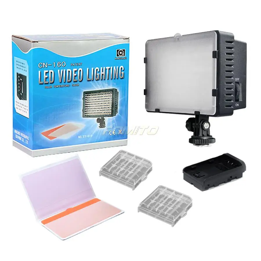 Free Shipping Nanguang CN-160 CN 160 LED Video Camera Light DV Camcorder Photo Lighting 5400K For Canon For Nikon
Free Shipping Nanguang CN-160 CN 160 LED Video Camera Light DV Camcorder Photo Lighting 5400K For Canon For Nikon