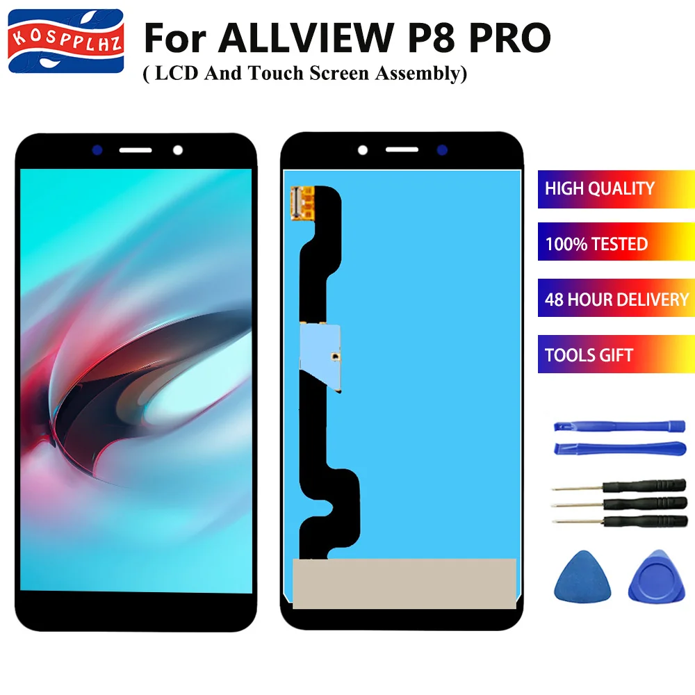 High Quality 5.5" For ALLVIEW P8 PRO LCD Display +1280x720 Touch Screen Assembly Replacement + tools | Мобильные телефоны и