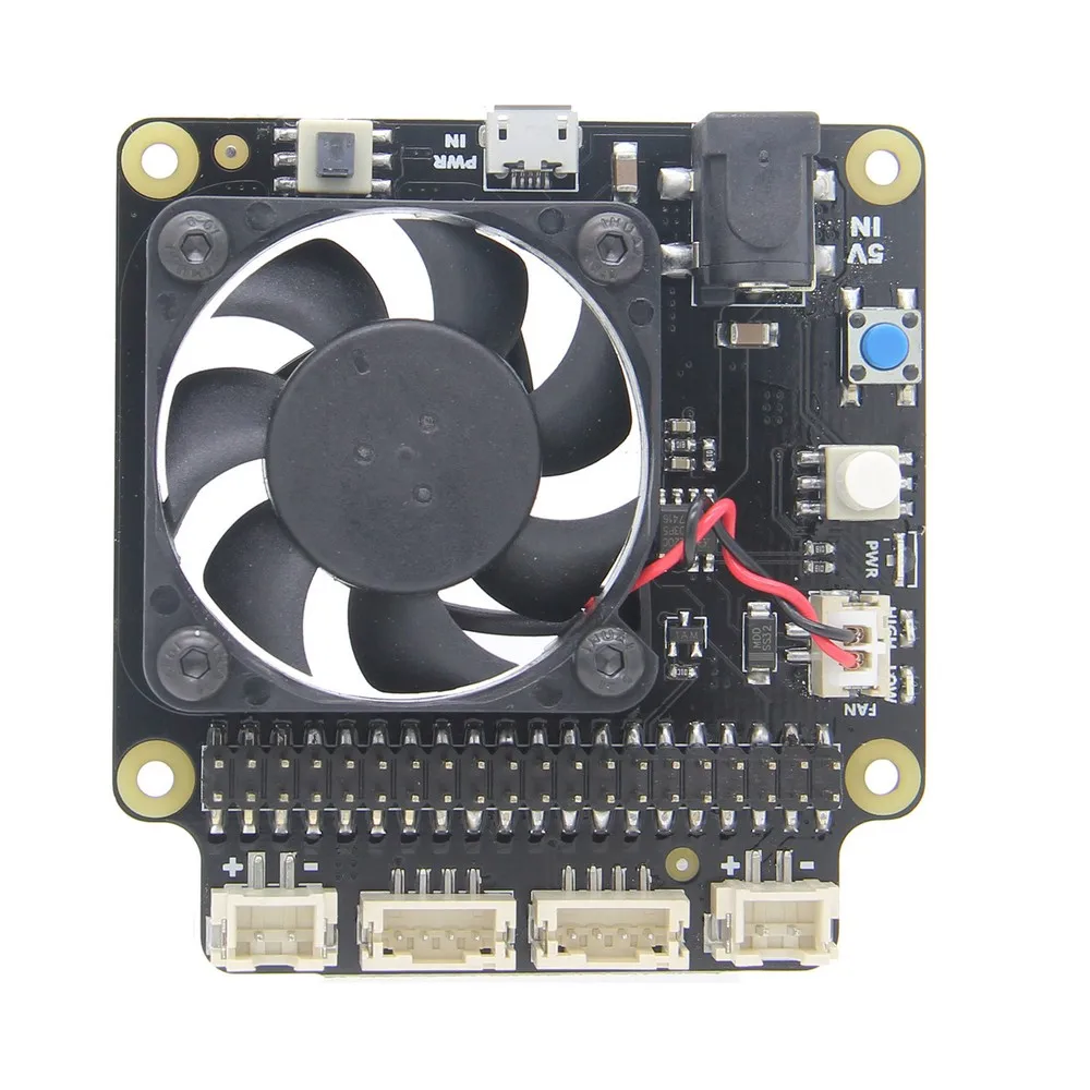 Raspberry Pi X735 Safety Shutdown Power Management & Auto Cooling Board for Raspberry Pi 3B+(plus) /3B / 2B+
Raspberry Pi X735 Safety Shutdown Power Management & Auto Cooling Board for Raspberry Pi 3B+(plus) /3B / 2B+
