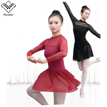 Wechery Ballet Bailarina Women Adult Cut Out Long Sleeve Lace Floral One Piece Dance Dress Black Red Dnacewear Leotard Costume
Wechery Ballet Bailarina Women Adult Cut Out Long Sleeve Lace Floral One Piece Dance Dress Black Red Dnacewear Leotard Costume