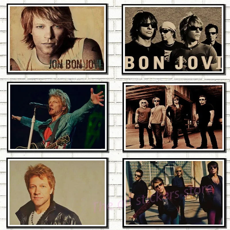 Bon Jovi poster Vintage Retro rock band music Guitar Matte Kraft Paper Antique Poster Wall Sticker Home Decora/6010
Bon Jovi poster Vintage Retro rock band music Guitar Matte Kraft Paper Antique Poster Wall Sticker Home Decora/6010