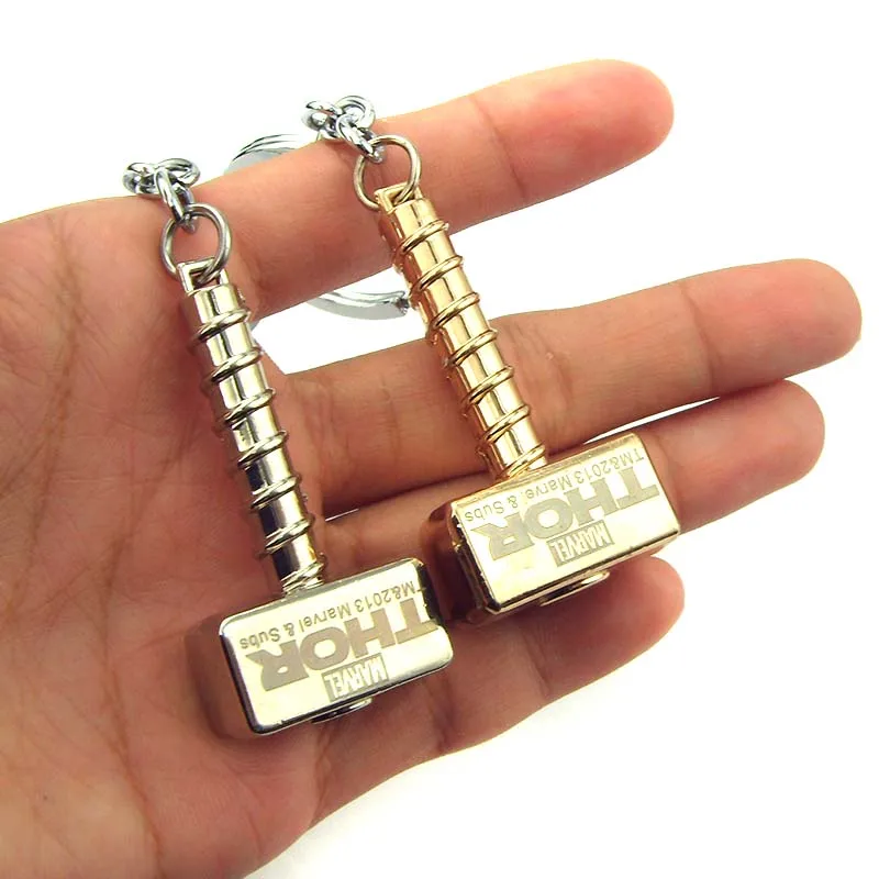 Thor Hammer Metal Key chains Marvel The Avengers Toy Mjolnir figure pendant Keychain keyring movie accessories
Thor Hammer Metal Key chains Marvel The Avengers Toy Mjolnir figure pendant Keychain keyring movie accessories
