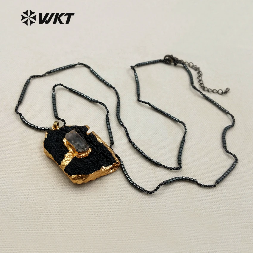WT-N1088 WKT Wholesale Charming Small Hematite Beads Chain Jewelry Black Tourmaline Elegant Pendant Necklace 
WT-N1088 WKT Wholesale Charming Small Hematite Beads Chain Jewelry Black Tourmaline Elegant Pendant Necklace