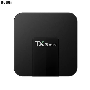 KuWFi Smart TV TX3 mini Android 7.1 TV BOX 1GB8GB/2GB16GB Amlogic S905W Quad Core Suppot H.265 4K 2.4GHz WiFi Media Player IPTV 
KuWFi Smart TV TX3 mini Android 7.1 TV BOX 1GB8GB/2GB16GB Amlogic S905W Quad Core Suppot H.265 4K 2.4GHz WiFi Media Player IPTV