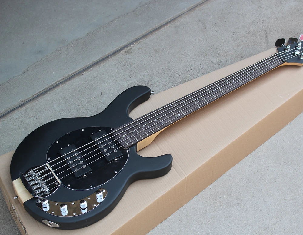 Factory Custom Matte Black 5-String Electric Bass Guitar with Neck-through Body,Rosewood Fingerboard,Offer Customized
Factory Custom Matte Black 5-String Electric Bass Guitar with Neck-through Body,Rosewood Fingerboard,Offer Customized