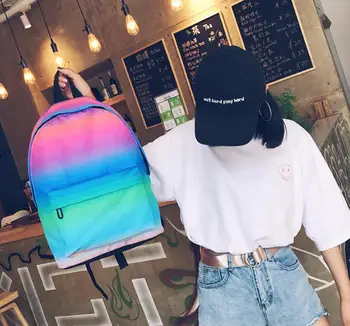 Women Rainbow Printing Backpack Gradient Color School Bags For Teenage Girls School Shoulder Bags Bookbag Mochila wholesale
Women Rainbow Printing Backpack Gradient Color School Bags For Teenage Girls School Shoulder Bags Bookbag Mochila wholesale