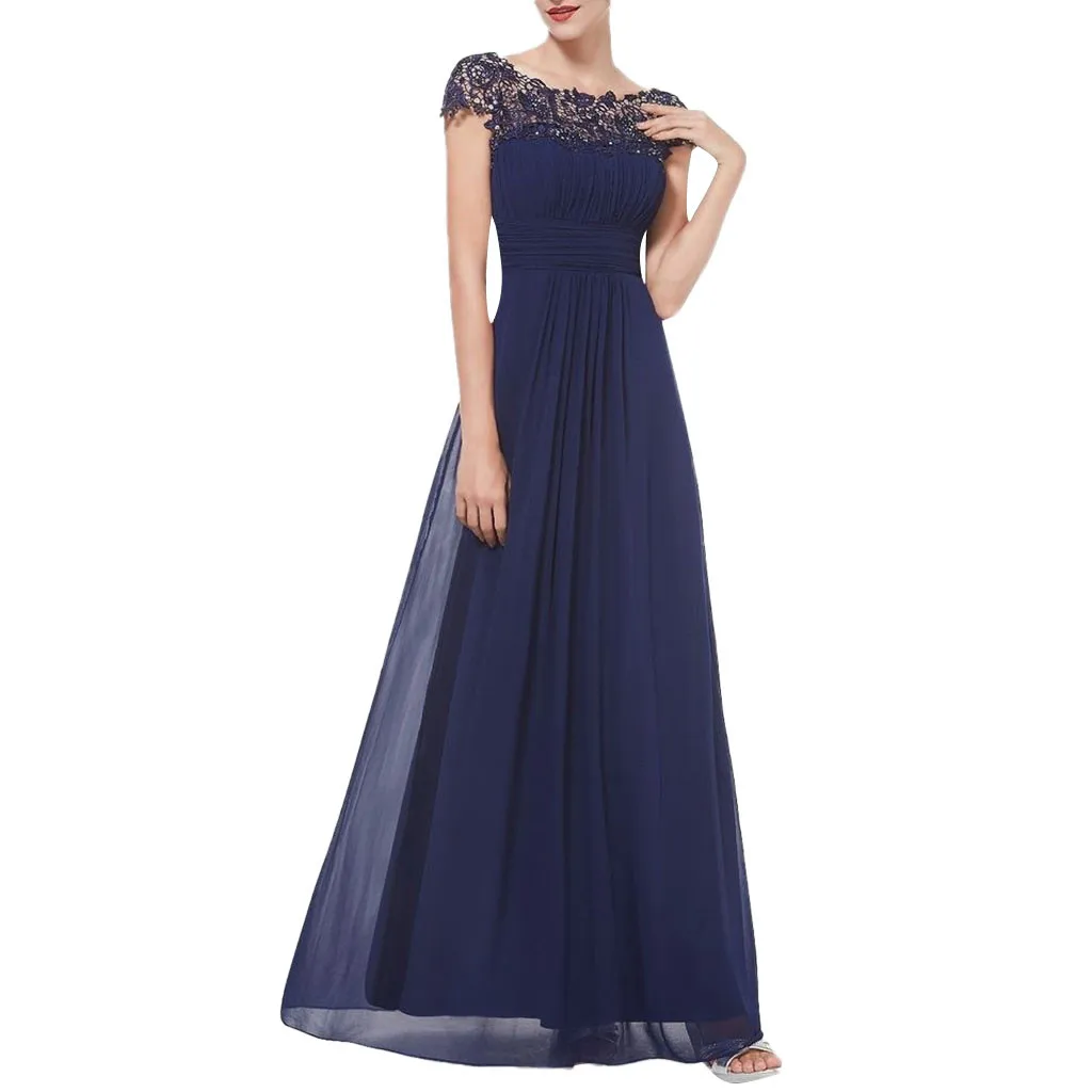 JACOSIN 2019 New Style Women Evening Party Dark Blue Dress Ladies Elegant Lace Dress Maxi Dress 40#
JACOSIN 2019 New Style Women Evening Party Dark Blue Dress Ladies Elegant Lace Dress Maxi Dress 40#