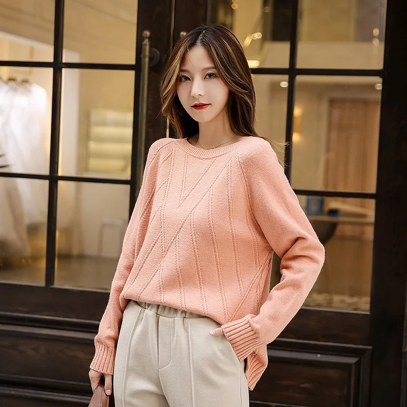 High Quality Thick Autumn Winter O-neck Long Sleeves Loose Geometric Knitted Women Sweater Sweet Lady Sweater Asymmetric Sweater
High Quality Thick Autumn Winter O-neck Long Sleeves Loose Geometric Knitted Women Sweater Sweet Lady Sweater Asymmetric Sweater