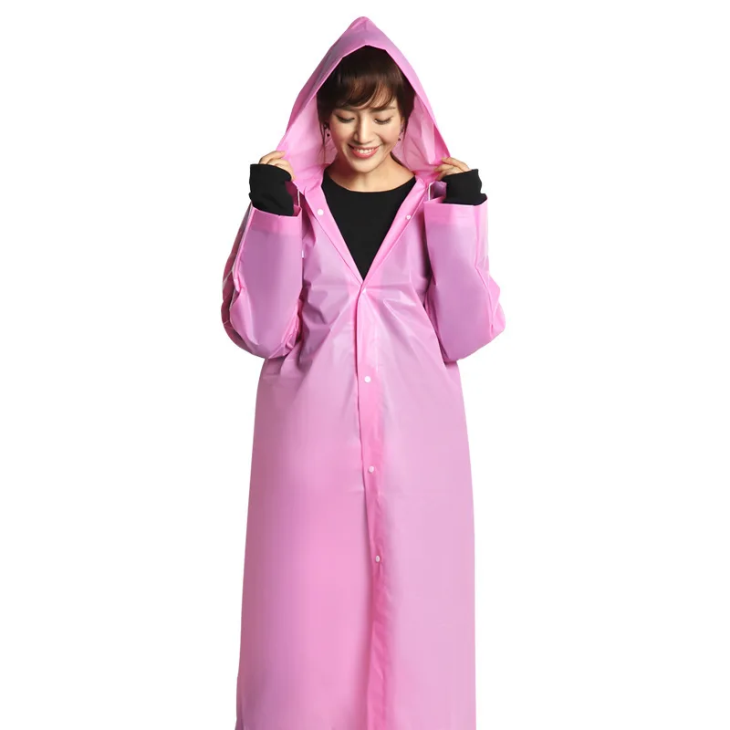 Pink EVA Hooded Women Raincoat Poncho Thickened Waterproof Rain Coat Men Portable Outdoor Camping Hooded Travel Rainwear
Pink EVA Hooded Women Raincoat Poncho Thickened Waterproof Rain Coat Men Portable Outdoor Camping Hooded Travel Rainwear