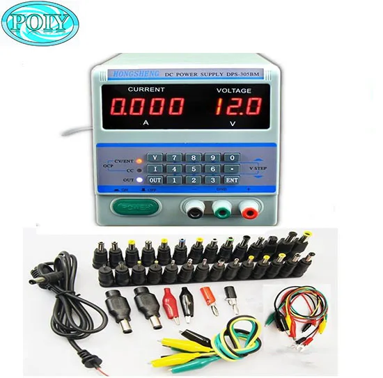 DPS-305BM 220V / 110V 4Ps Display Digital Control 30V 5A DC Voltage Regulated Power Supply for Laptop Repair with 39 Free Plugs
DPS-305BM 220V / 110V 4Ps Display Digital Control 30V 5A DC Voltage Regulated Power Supply for Laptop Repair with 39 Free Plugs