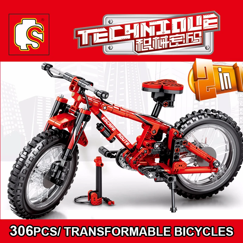 Sembo Techinc 703302 Mountain Bike 2IN1 Deformation Tandem Bicycle Building Blocks Compatible legoinglys Bricks DIY Boy Toys
Sembo Techinc 703302 Mountain Bike 2IN1 Deformation Tandem Bicycle Building Blocks Compatible legoinglys Bricks DIY Boy Toys
