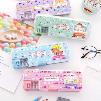 1pc Plastic Cartoon Multi-function 2 Layer Double Open Pencil Case Pen Box Kids Pencil Bag Student Gift Stationery School Supply
1pc Plastic Cartoon Multi-function 2 Layer Double Open Pencil Case Pen Box Kids Pencil Bag Student Gift Stationery School Supply