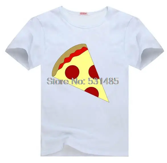 Pepperoni Pizza Tee DIY Food t shirt for toddler kids children boy girl cartoon t-shirt | Женская одежда