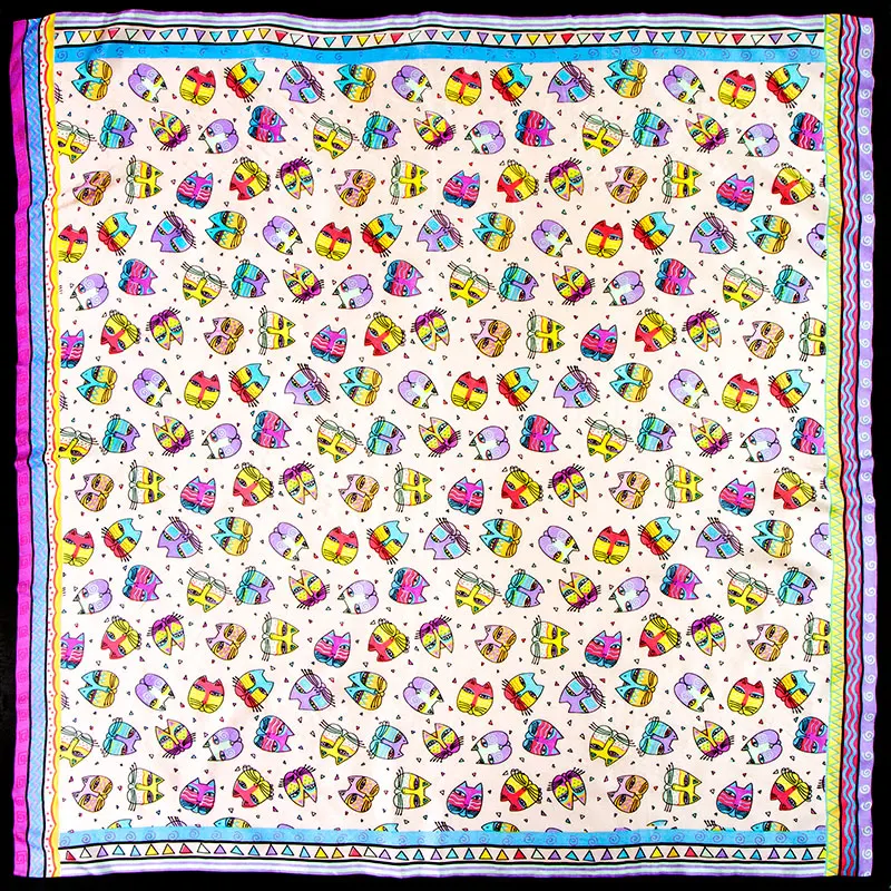 100% Silk Scarf Women Scarf Cat Hijab Scarf Silk Big Bandana 2019 Print Animal Middle Square Silk Scarf Silk Wrap Gift for Lady
100% Silk Scarf Women Scarf Cat Hijab Scarf Silk Big Bandana 2019 Print Animal Middle Square Silk Scarf Silk Wrap Gift for Lady