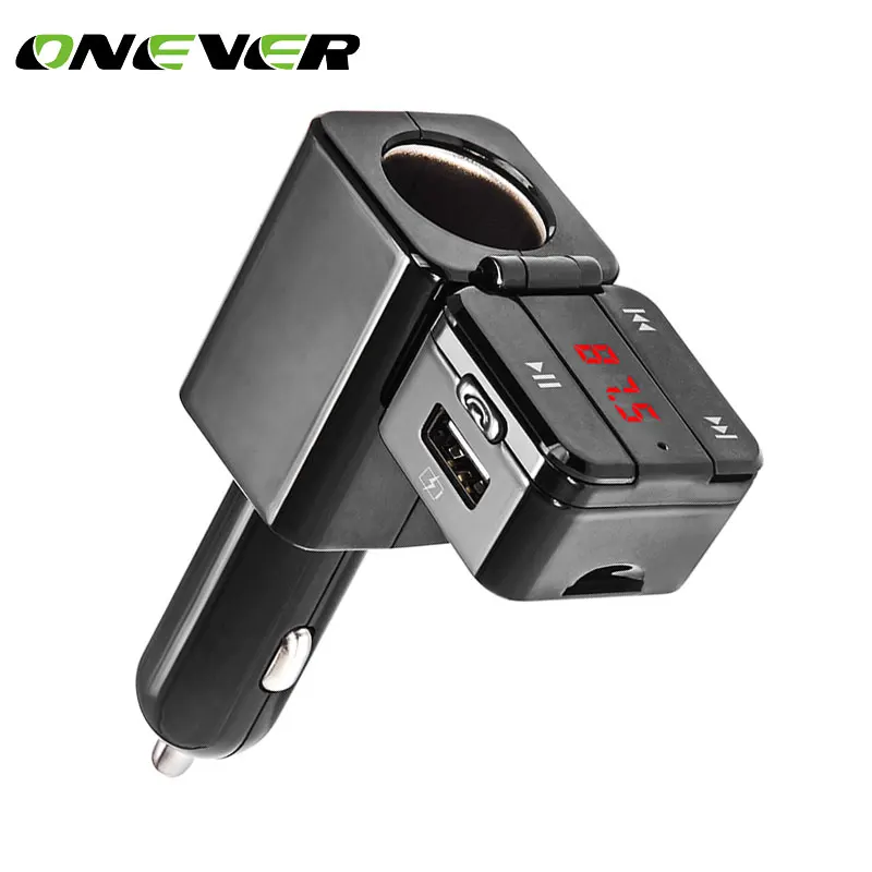 Onever Bluetooth 4.1 Car Kit Music Player FM Transmitter Modulator with Cigarette Lighter Socket 2.1A Dual USB Car Charger fm
Onever Bluetooth 4.1 Car Kit Music Player FM Transmitter Modulator with Cigarette Lighter Socket 2.1A Dual USB Car Charger fm