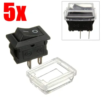 1PC/5PCs 2Pin On/Off Waterproof Rectangle Rocker Switch w/ Cover Car Dashboard Dash Boat 6A 250VAC / 10A 125VAC 
1PC/5PCs 2Pin On/Off Waterproof Rectangle Rocker Switch w/ Cover Car Dashboard Dash Boat 6A 250VAC / 10A 125VAC