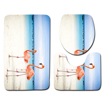 3Pcs/Set Flamingo and Beach Series Bathroom Toilet Mats Non Fading Flannel Bath Mat Rug Water Absorption Foot Mat
3Pcs/Set Flamingo and Beach Series Bathroom Toilet Mats Non Fading Flannel Bath Mat Rug Water Absorption Foot Mat