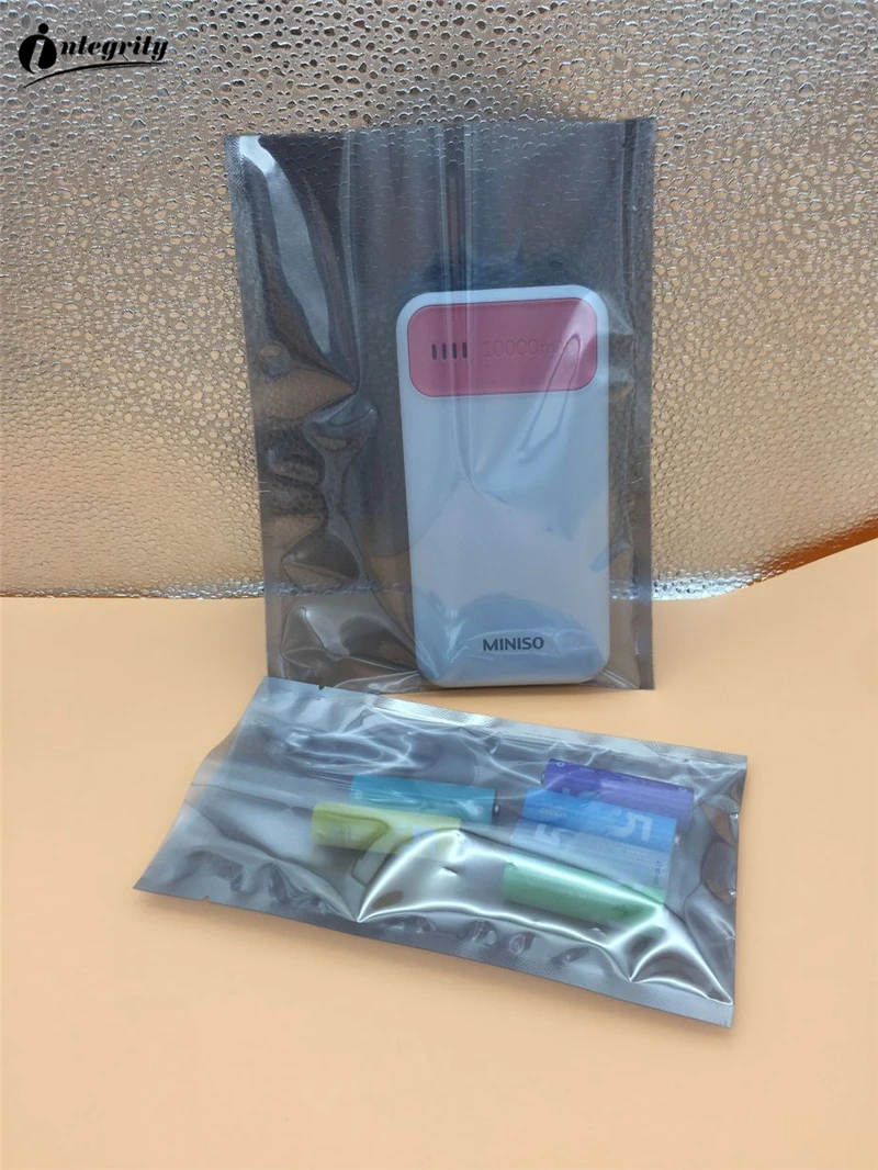 

INTEGRITY 2000pcs 9*15cm Anti-Static Shielding Bags ESD open top Electronic Accessories/battery bags Anti Static Packaging pouch