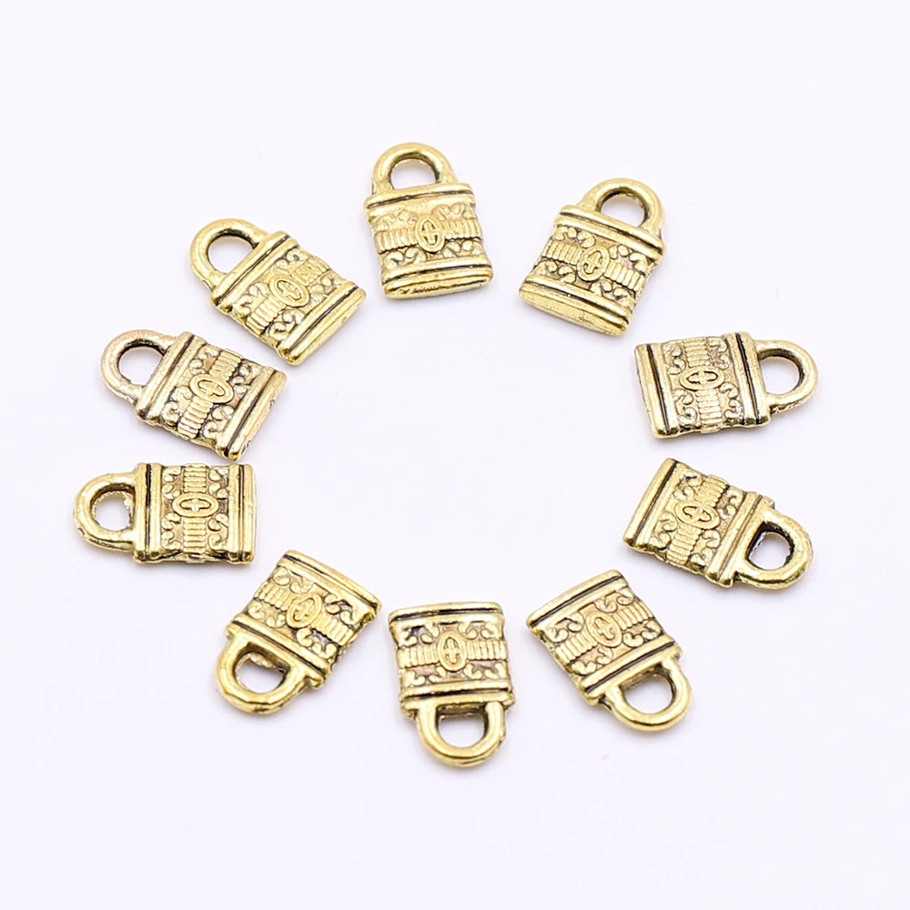 10pcs Small Gold Lock Pendants Charms for Jewelry Making DIY Craft Charms Accessories for Jewelry Bracelets Making Factory Price
10pcs Small Gold Lock Pendants Charms for Jewelry Making DIY Craft Charms Accessories for Jewelry Bracelets Making Factory Price