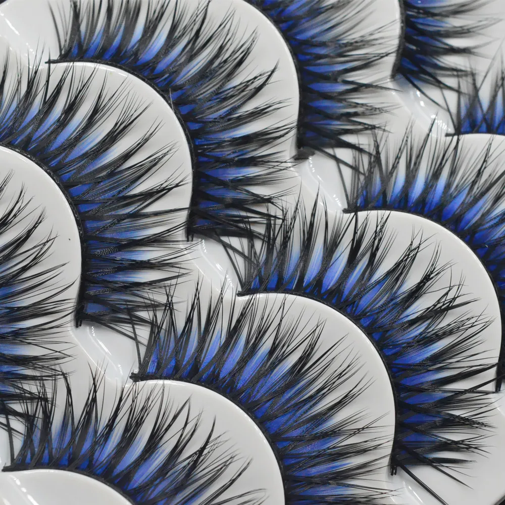 New 5 Pairs Black&Blue Charming Thick Eye Lashes Extension Party Makeup Cross Fake Makeup False Eyelashes
New 5 Pairs Black&Blue Charming Thick Eye Lashes Extension Party Makeup Cross Fake Makeup False Eyelashes