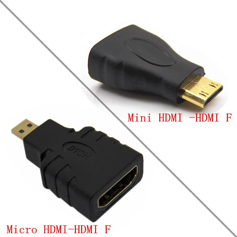 Micro HDMI / Mini HDMI Male to HDMI Female Adapter M/F Adaptor
Micro HDMI / Mini HDMI Male to HDMI Female Adapter M/F Adaptor