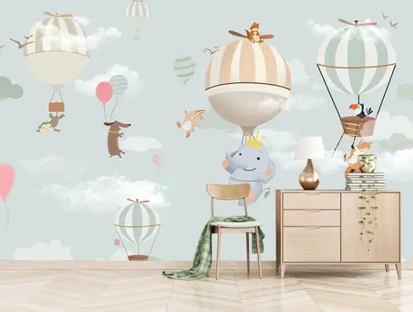 Moderno 3D Cartoon Animal Balloon Photo Wallpaper Mural Children's Room Bedroom Wall Papers Canvas / Silk Wallpaper
Moderno 3D Cartoon Animal Balloon Photo Wallpaper Mural Children's Room Bedroom Wall Papers Canvas / Silk Wallpaper
