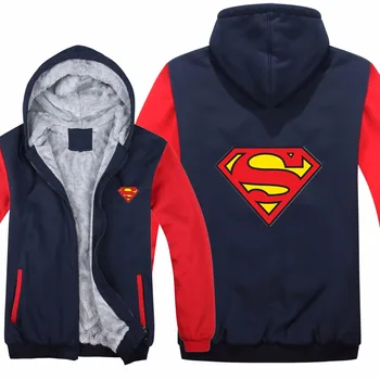 Superan Hoodies Jacket Winter Super Hero Pullover Man Coat Men Wool Liner Fleece Unisex Superman Sweatshirts Hoody
Superan Hoodies Jacket Winter Super Hero Pullover Man Coat Men Wool Liner Fleece Unisex Superman Sweatshirts Hoody