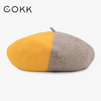 COKK Wool Felt Beret Women's Winter Hats Artist Flat Cap Hat Beret Female England Style Boina Feminina Pumpkin Hat Painter New
COKK Wool Felt Beret Women's Winter Hats Artist Flat Cap Hat Beret Female England Style Boina Feminina Pumpkin Hat Painter New