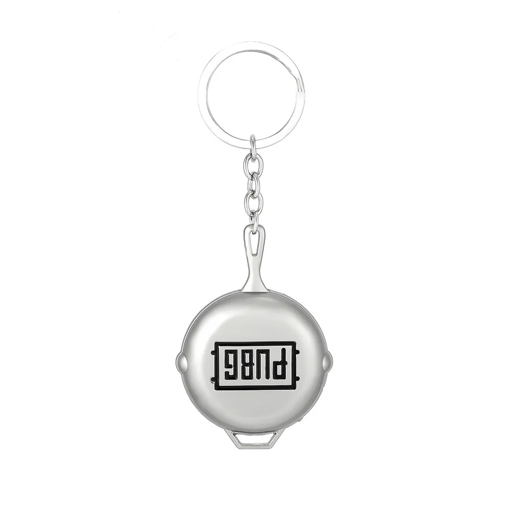 Fashion New Black PUBG Frying Pan Keychain High Quality Hot Game Playerunknown's Battlegrounds Keyring For Women And Men Fans
Fashion New Black PUBG Frying Pan Keychain High Quality Hot Game Playerunknown's Battlegrounds Keyring For Women And Men Fans