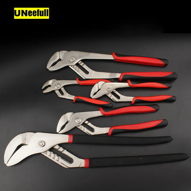 UNeefull 7/8/10/12/16-Inch Pliers Water Pump Pliers Angle Nose Slip Joint Quick-Release Adjustable Pipe Plumber Hand Tools
UNeefull 7/8/10/12/16-Inch Pliers Water Pump Pliers Angle Nose Slip Joint Quick-Release Adjustable Pipe Plumber Hand Tools