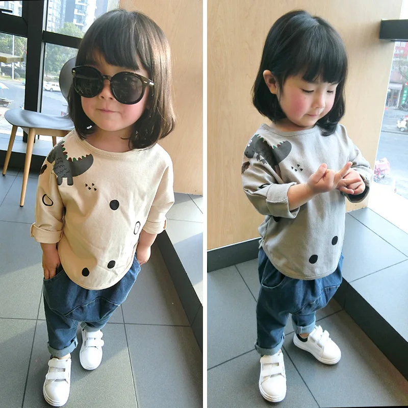 Autumn New Children Cartoon Dinosaur Print T Shirt Children Sweatshirt Pullovers Girl Top Tees Toddler Cotton Long Sleeve Tees
Autumn New Children Cartoon Dinosaur Print T Shirt Children Sweatshirt Pullovers Girl Top Tees Toddler Cotton Long Sleeve Tees