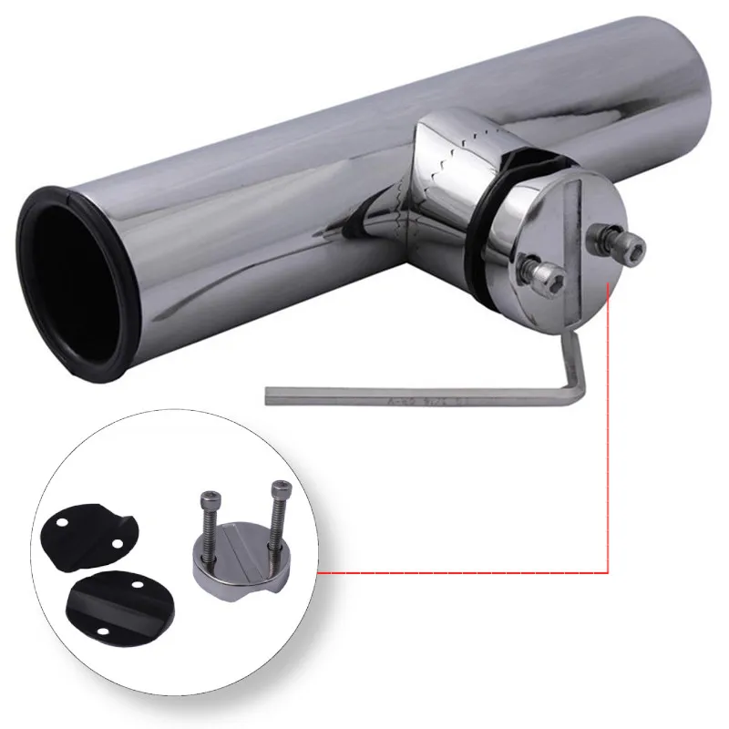 1X Rail Mount Stainless Steel Clamp On Fishing Rod Holder Rail 3/4 to 1 inch boat rod holder boat accessories
1X Rail Mount Stainless Steel Clamp On Fishing Rod Holder Rail 3/4 to 1 inch boat rod holder boat accessories