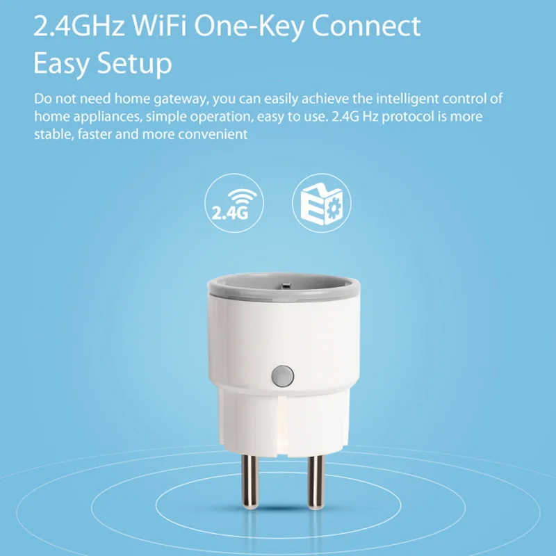 Smart Plug WiFi Socket 3680W 16A Power Monitoring Timer Switch Voice Control for Alexa Google IFTTT CLH@8
Smart Plug WiFi Socket 3680W 16A Power Monitoring Timer Switch Voice Control for Alexa Google IFTTT CLH@8