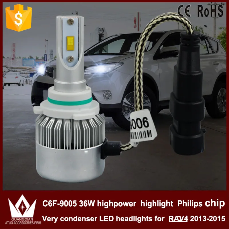 Guang Dian car led light Headlight Head lamp dipped beam LOW BEAM C6F 6000K white 12V 36W 3800LM 9005 Fit for RAV4 2013~2015
Guang Dian car led light Headlight Head lamp dipped beam LOW BEAM C6F 6000K white 12V 36W 3800LM 9005 Fit for RAV4 2013~2015