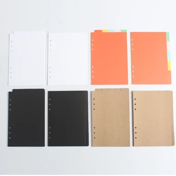 Classic 6 holes index dividers papers spiral notebook accessories stationery,fine index label paper for organizing planner A5A6 
Classic 6 holes index dividers papers spiral notebook accessories stationery,fine index label paper for organizing planner A5A6