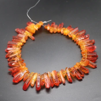 Approx.42pcs orange crystal rock, Quartz Point Pendant Bullet Hexagonal Pendulum Column Reiki Healing Chakra NecklaceJewelry
Approx.42pcs orange crystal rock, Quartz Point Pendant Bullet Hexagonal Pendulum Column Reiki Healing Chakra NecklaceJewelry