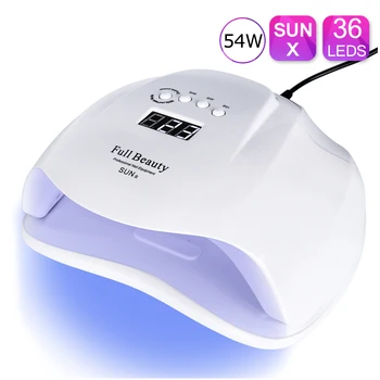 54W Nail Dryer UV LED Nail Lamp 36pcs LEDs Sun Light Curing All Gel Polish Manicure Lamps Set LCD Display Nail Art Tools SUN X-1
54W Nail Dryer UV LED Nail Lamp 36pcs LEDs Sun Light Curing All Gel Polish Manicure Lamps Set LCD Display Nail Art Tools SUN X-1