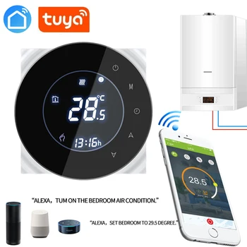 SMART TUYA Alexa ECHO Google Home Water/Gas Boiler Thermostat Backlight WIFI Weekly Programmableroom temperature controller 3A
SMART TUYA Alexa ECHO Google Home Water/Gas Boiler Thermostat Backlight WIFI Weekly Programmableroom temperature controller 3A