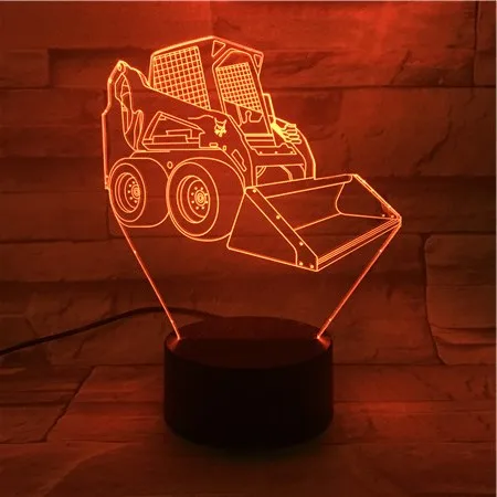 Bulldozer Led Night Light Decoration 3d Illusion 7 Color Changing Childrens Kids Baby Nightlight Gifts Table Lamp Bedroom
Bulldozer Led Night Light Decoration 3d Illusion 7 Color Changing Childrens Kids Baby Nightlight Gifts Table Lamp Bedroom