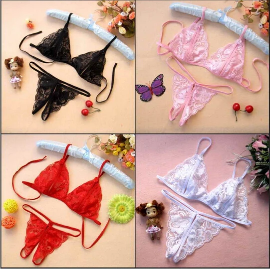 Fashion New Sexy Womens Lace Open Bra Crotchless Thong G-string Bikini Set Lingerie Black White Pink Red Free Shipping QF049-2
Fashion New Sexy Womens Lace Open Bra Crotchless Thong G-string Bikini Set Lingerie Black White Pink Red Free Shipping QF049-2