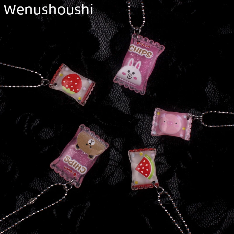anti-allergy stainless steel beads chains candy pendant necklaces girls novelty childhood sweet pendant necklace women jewelry
anti-allergy stainless steel beads chains candy pendant necklaces girls novelty childhood sweet pendant necklace women jewelry