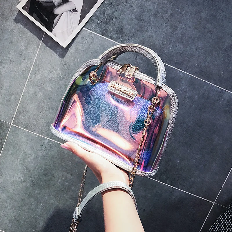 Laser Bag for Women Clear Transparent Shell Women Handbags Designer Pvc Chains Shoulder Bags Lady Summer Small Crossbody Purses
Laser Bag for Women Clear Transparent Shell Women Handbags Designer Pvc Chains Shoulder Bags Lady Summer Small Crossbody Purses