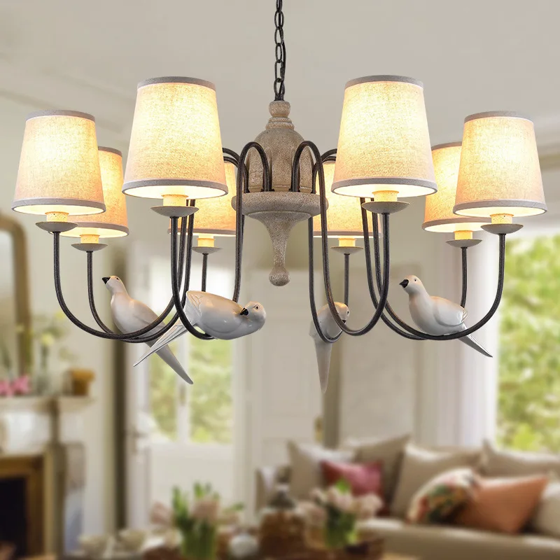 American country living room chandelier tree cloth cover Bird Pendant living room bedroom dining room Chandelier
American country living room chandelier tree cloth cover Bird Pendant living room bedroom dining room Chandelier