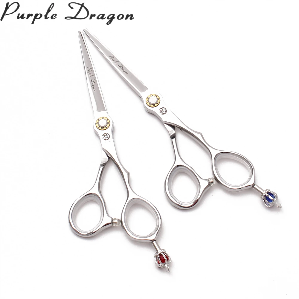 6" Purple Dragon 440C Shiny Hairdresser's Scissors Cutting Shears Regular Scissors Haircut Set Professional Hair Scissors Z9020
6" Purple Dragon 440C Shiny Hairdresser's Scissors Cutting Shears Regular Scissors Haircut Set Professional Hair Scissors Z9020