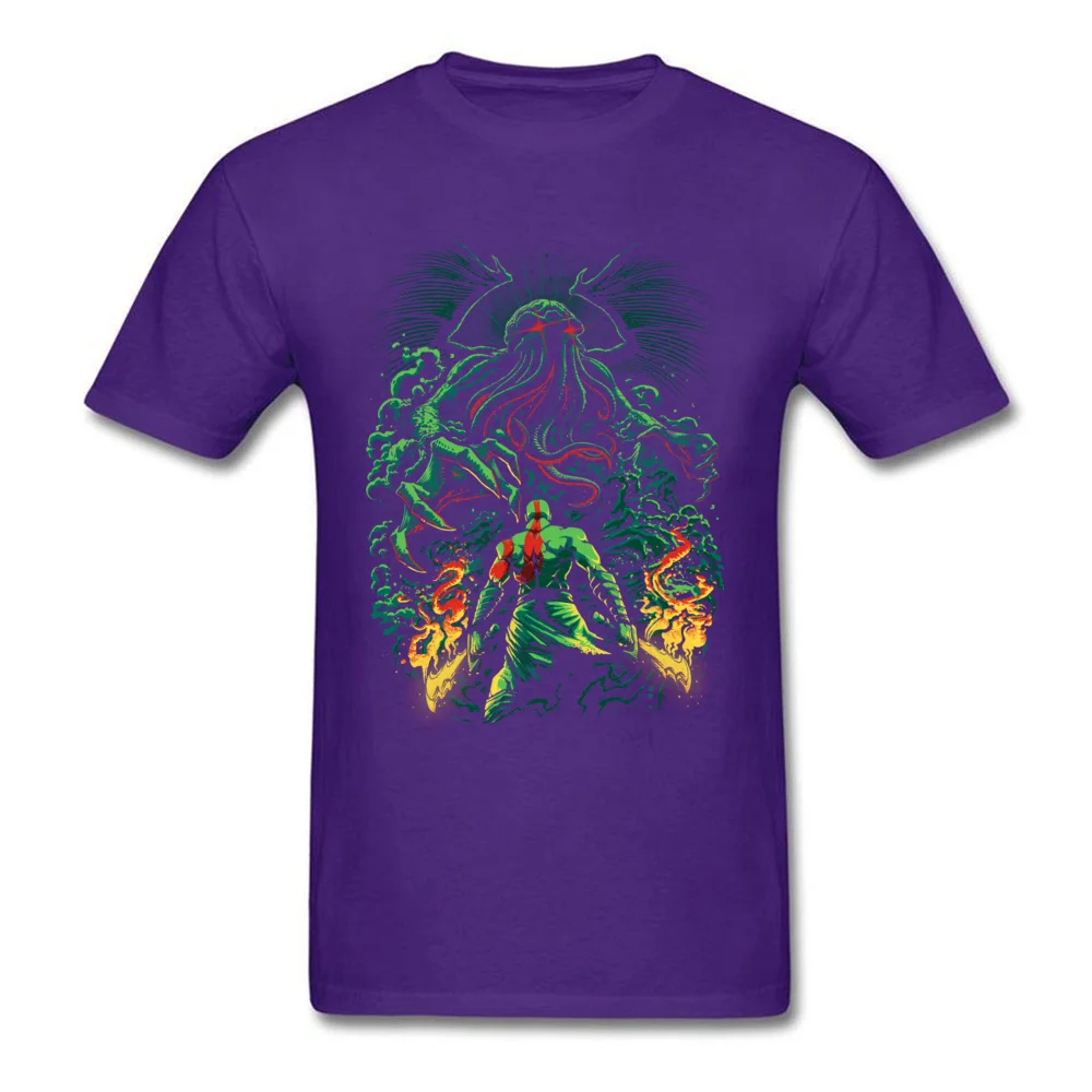 Prevailing Mens T-shirts O Neck Short Sleeve 100% Cotton Clash of the old gods Tops T Shirt Normal Sweatshirts Clash of the old gods purple