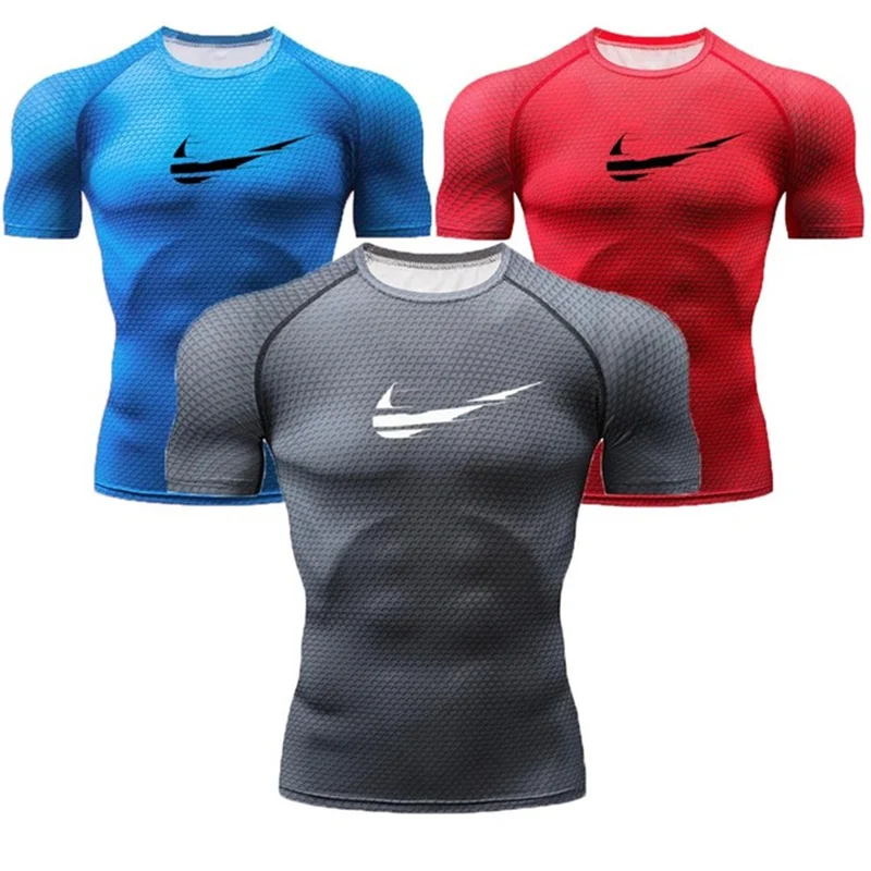 Compression Shirts Men 3D Printed T-shirts Short Sleeve Fitness Base Layer Tights Mens Crossfit Tops MMA Rashguard Brand Tees
Compression Shirts Men 3D Printed T-shirts Short Sleeve Fitness Base Layer Tights Mens Crossfit Tops MMA Rashguard Brand Tees