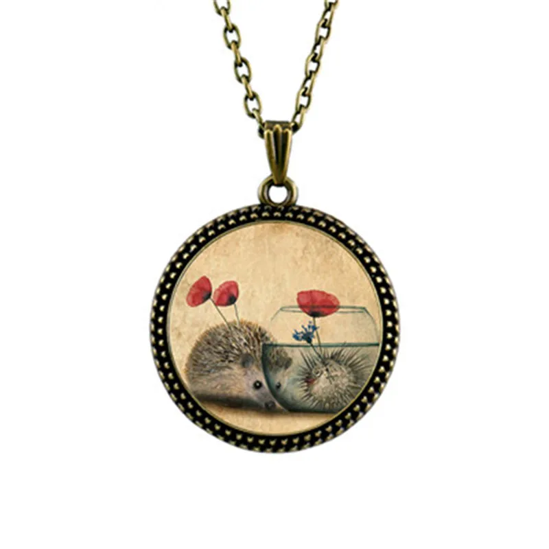 Vintage Hedgehog In The Fog Pendant Necklace Long Chian Statement Handmade Glass Cabochon Necklace For Women Men
Vintage Hedgehog In The Fog Pendant Necklace Long Chian Statement Handmade Glass Cabochon Necklace For Women Men