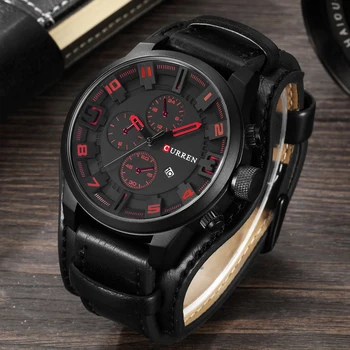 CURREN Men's Top Brand Luxury Quartz Watches Men's Sports Quartz-Watch Leather Strap Military Male Clock Fashion New Sale Gift
CURREN Men's Top Brand Luxury Quartz Watches Men's Sports Quartz-Watch Leather Strap Military Male Clock Fashion New Sale Gift